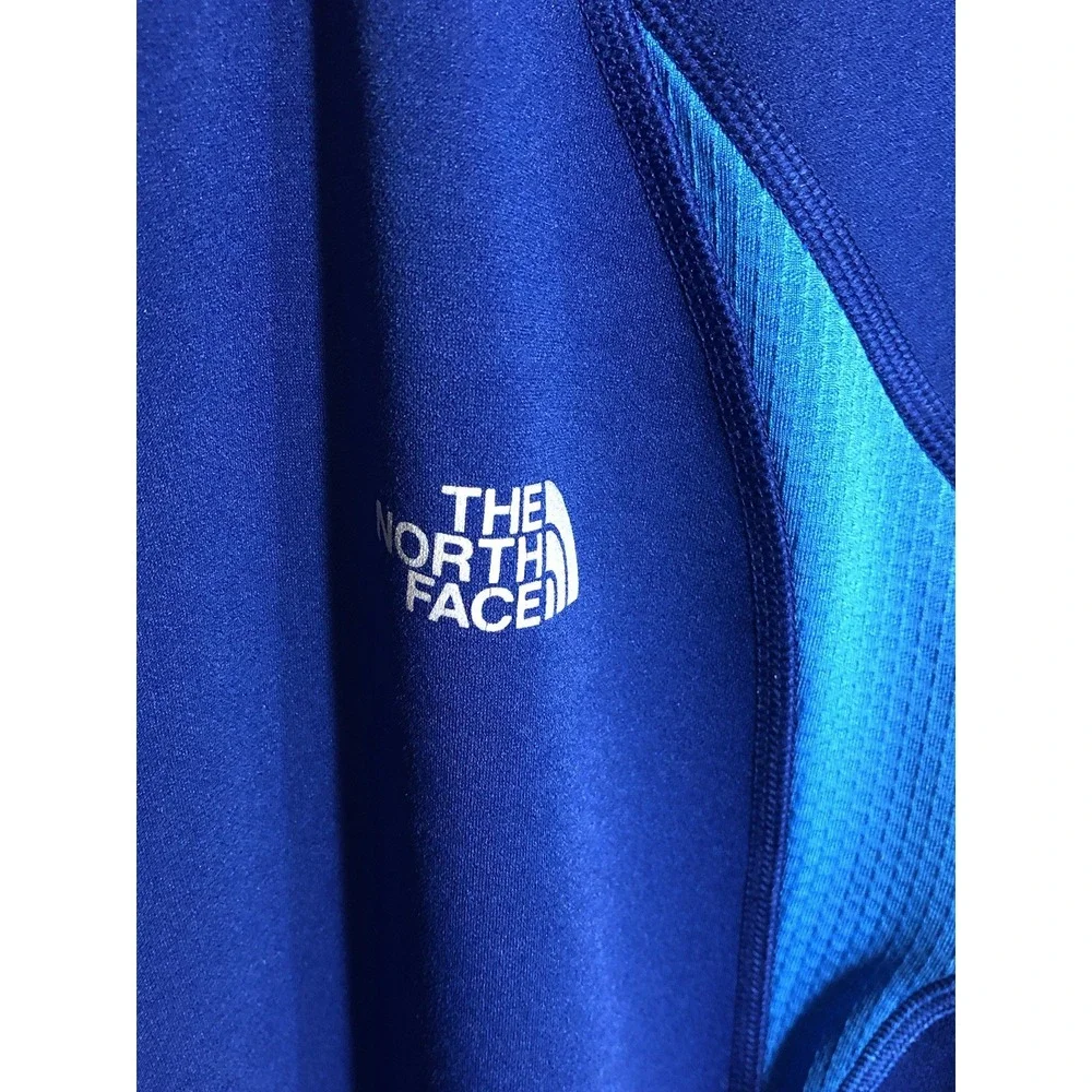 The North Face Shirt Large Blue 1/4 Zip Pullover Performance Stretch Activewear